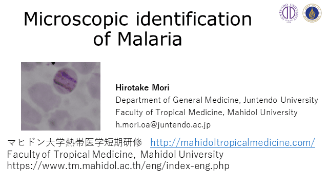 Microscopic identification of Malaria
