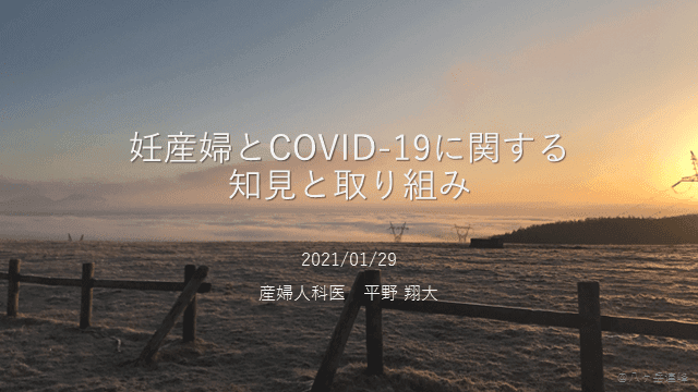 妊産婦とCOVID-19に関する知見と取り組み