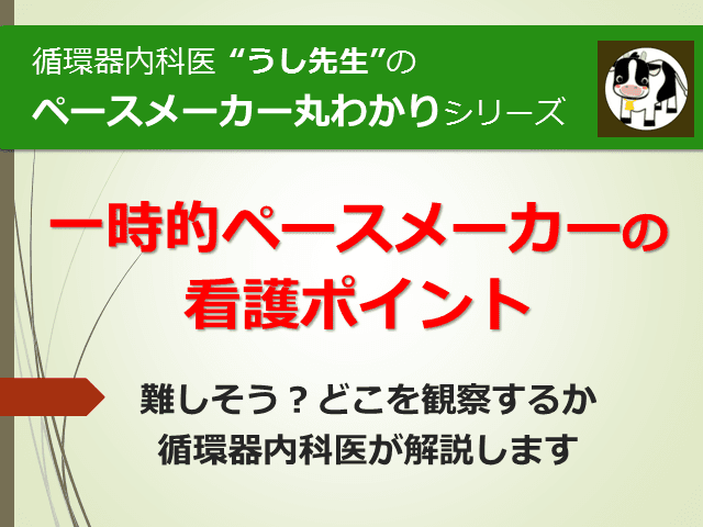 #5 一時的ペースメーカーの看護ポイント【ペースメーカー丸わかりシリーズ】