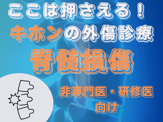 【ここは押さえる！】脊髄損傷【非専門医・研修医向け】