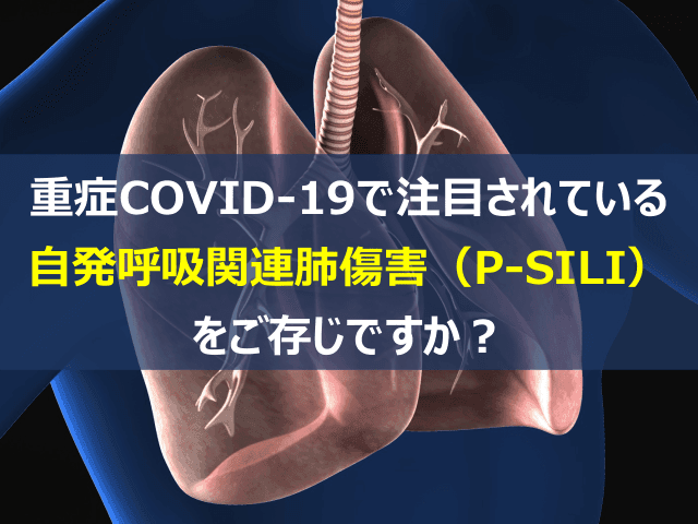 重症COVID-19で注目されている自発呼吸関連肺傷害（P-SILI）をご存じですか？