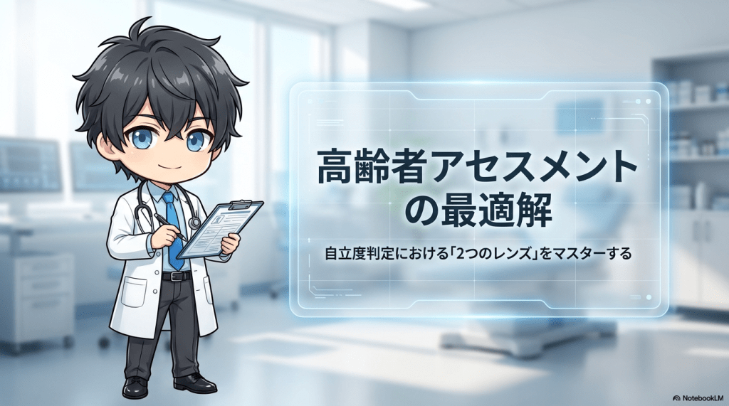 【実務直結】高齢者アセスメントの最適解：認知症自立度と寝たきり度を判定 L1.png