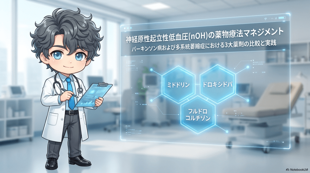 【神経原性起立性低血圧】3大治療薬のエビデンス比較と臥位高血圧を回避する処方原則 L1.png