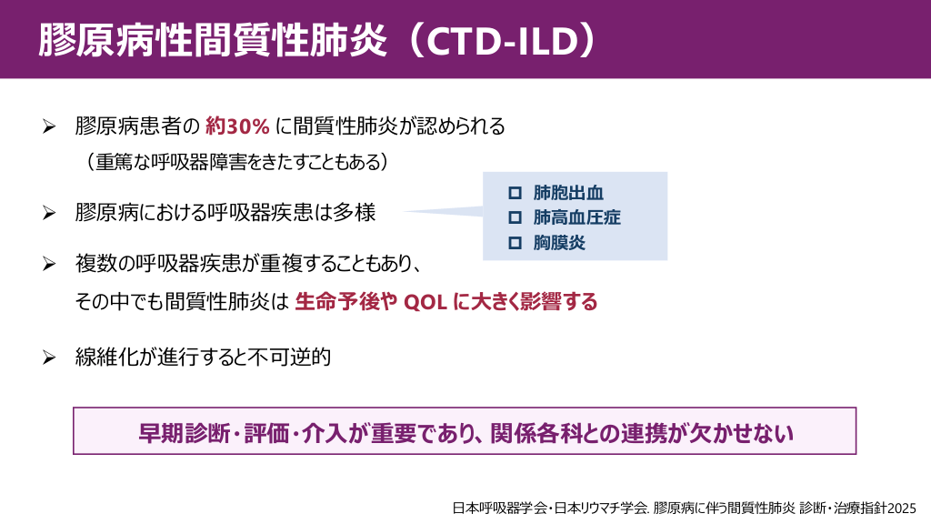 膠原病に伴う間質性肺炎へのアプローチ リウマチ・全身性硬化症