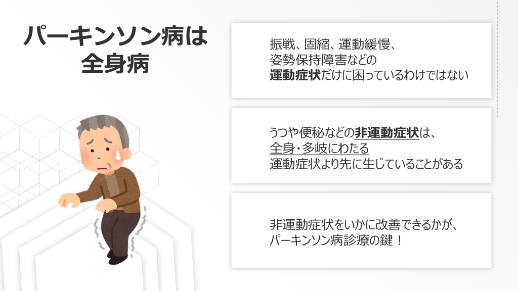 パーキンソン病は蕁麻疹を引き起こしますか?