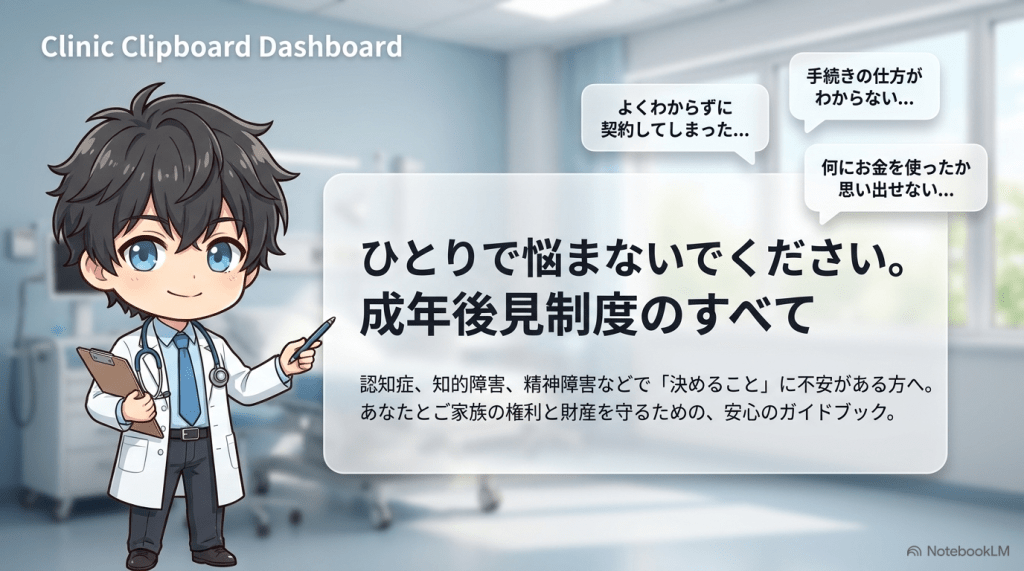 【認知症・身寄りなし患者】トラブルを防ぐ成年後見制度の基本と医療同意 L1.png