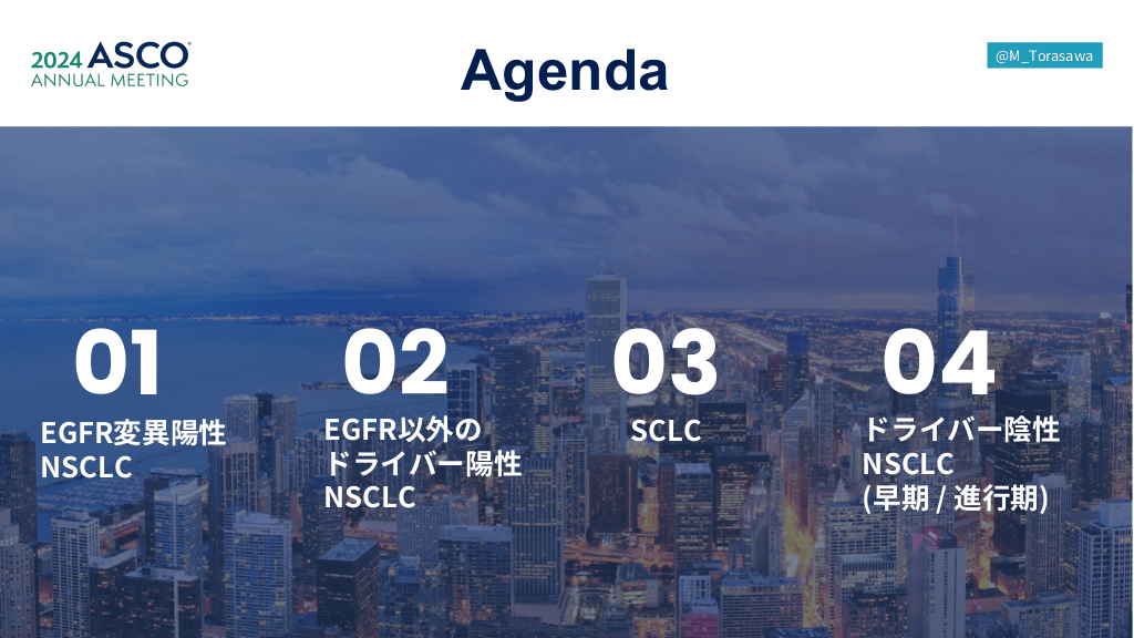 2024年米国臨床腫瘍学会（ASCO）肺がんまとめ | Antaa Slide