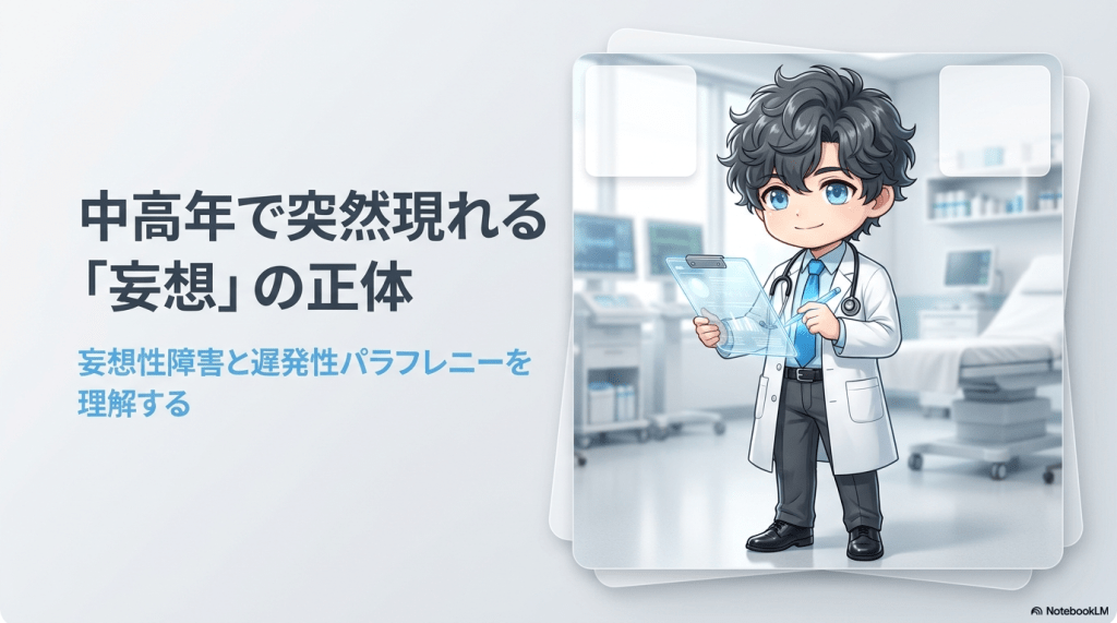 高齢者の突然の妄想をどう診る？妄想性障害と遅発性パラフレニアの鑑別・薬物療法と接し方のコツ L1.png