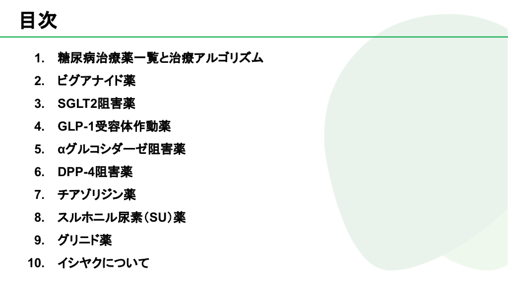 糖尿病治療薬アルゴリズム 薬効ごとのまとめ | Antaa Slide