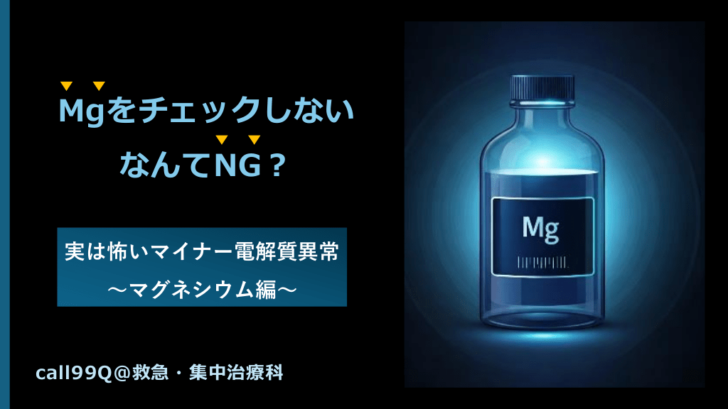 MgをチェックしないなんてNG?  実は怖いマイナー電解質異常  ~マグネシウム編~ L1.png