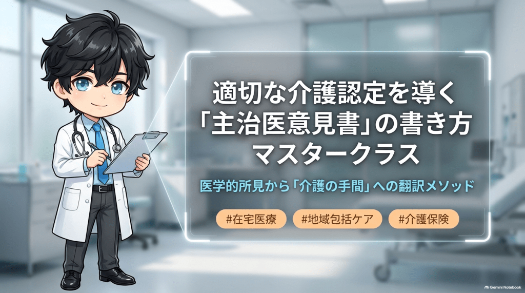 【かかりつけ医必見】適切な介護認定を導く「主治医意見書」書き方と特記事項のコツ L1.png